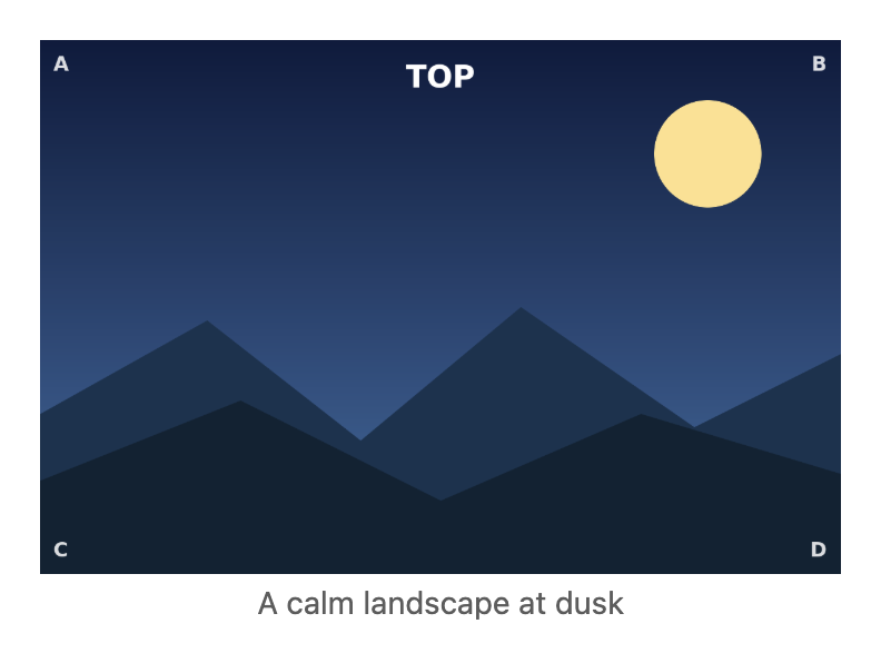 A caption rendered below an image